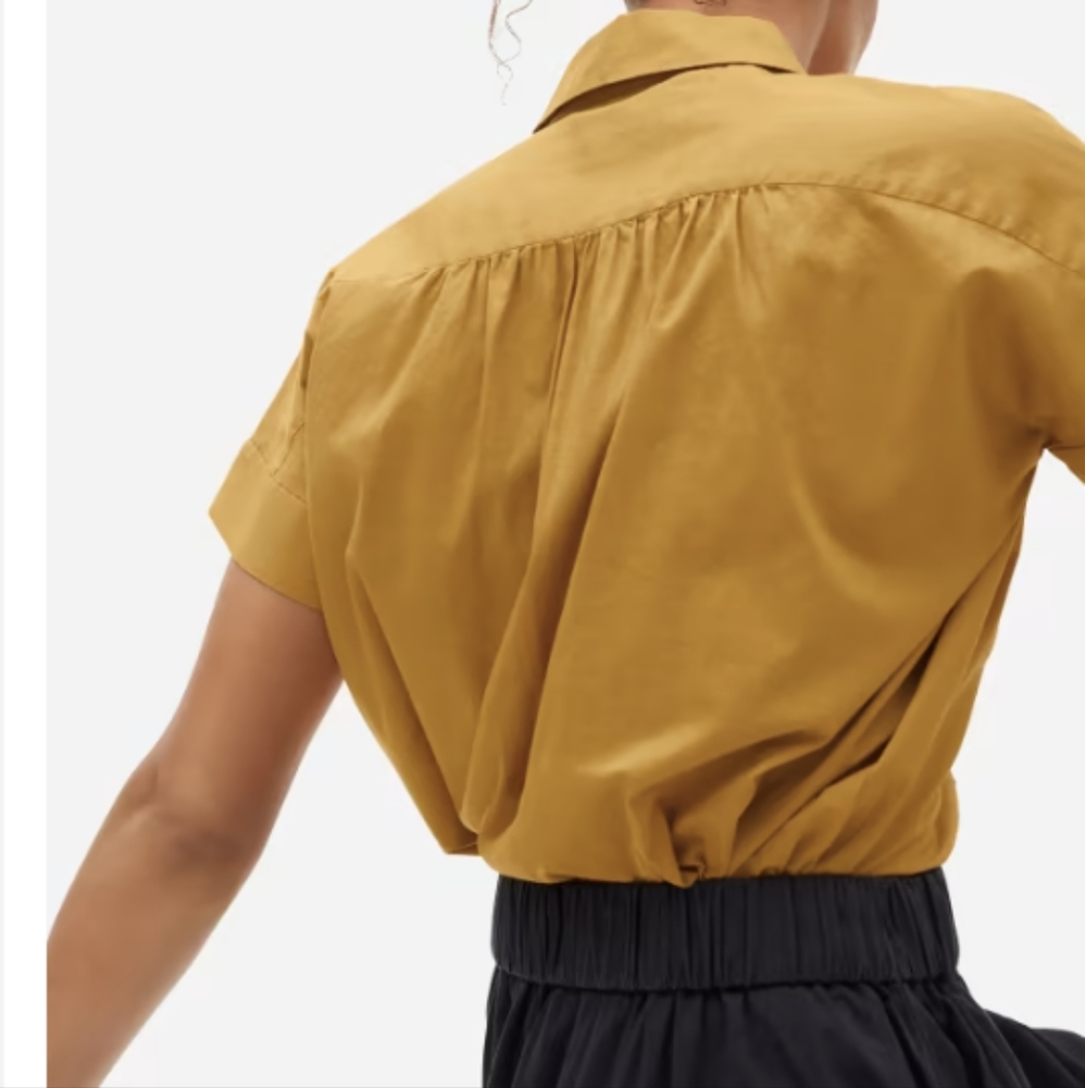 Everlane Air Button Up in Amber